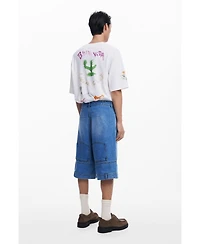 Desigual Men's Upcycling denim Bermuda shorts