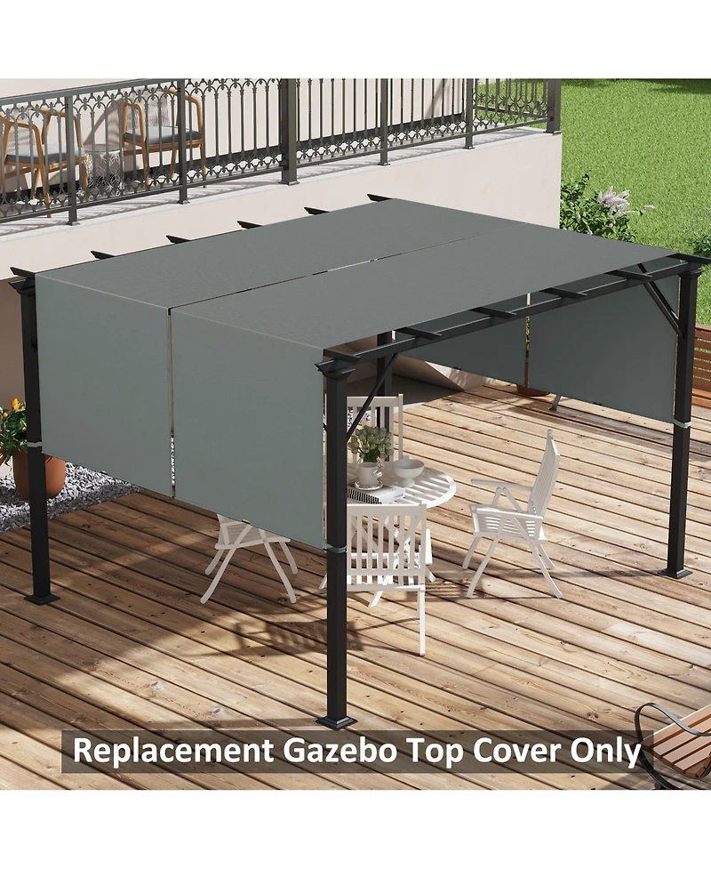 Outsunny 2 Pcs Pergola Shade Cover, Canopy for 10 x 12ft