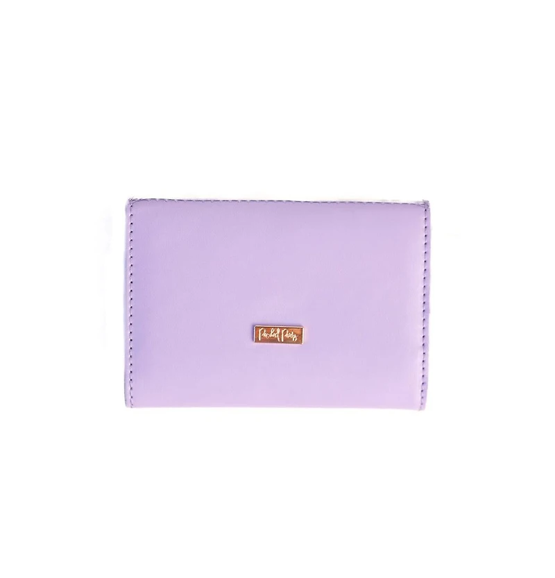 Packed Party Shellebrate Confetti Wallet, Cute Bifold Multi Card Organizer and Coin Purse With Gold Zipper for Women