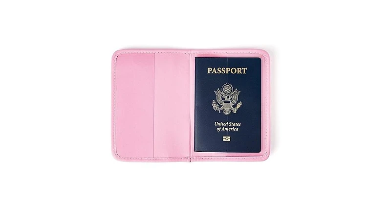 Packed Party Travel Bundle Women's Travel Accessory Passport Holder and Luggage Tag, Woven with Faux Leather
