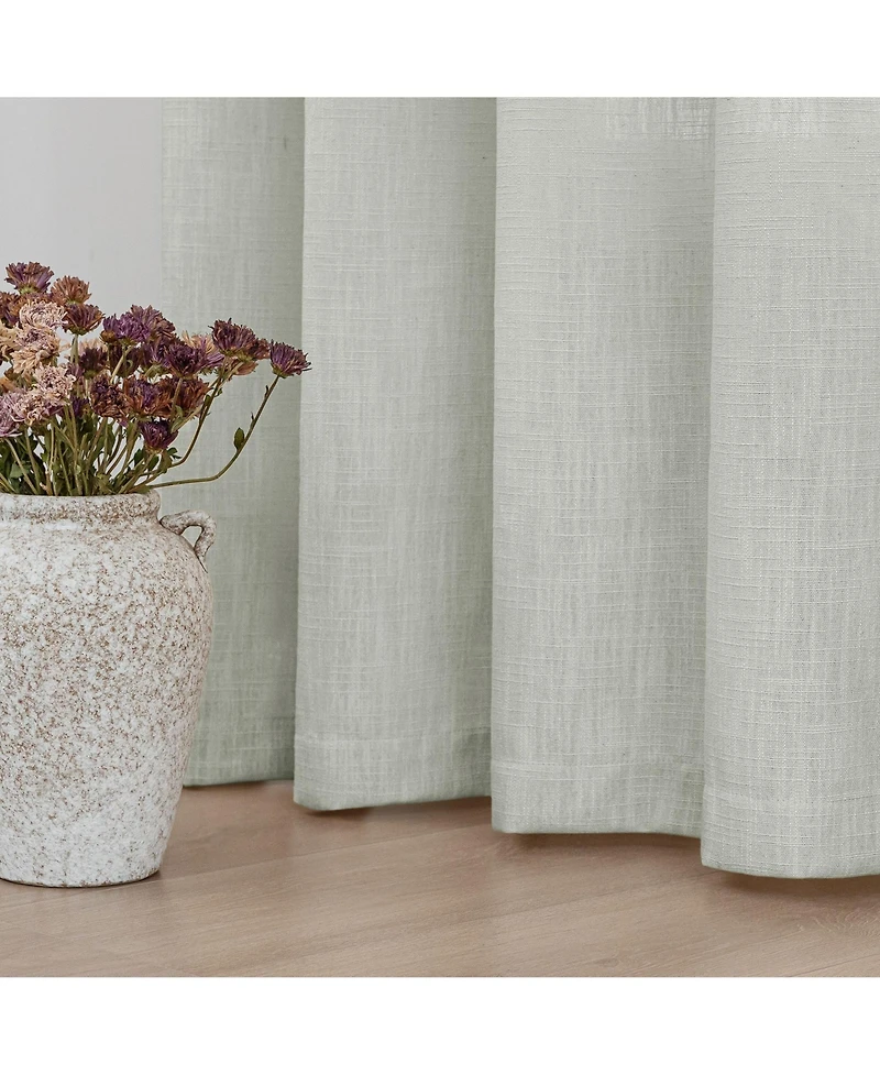 Linen Blend Privacy and Light Filtering Texture Grommet Pair(2 Panels