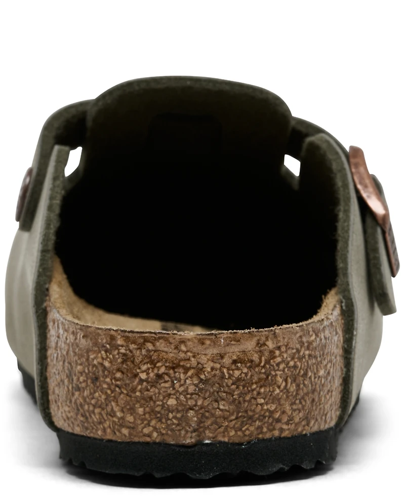 Birkenstock Little Girls Boston Suede Leather Clogs from Finish Line