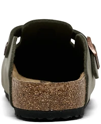 Birkenstock Little Girls Boston Suede Leather Clogs from Finish Line