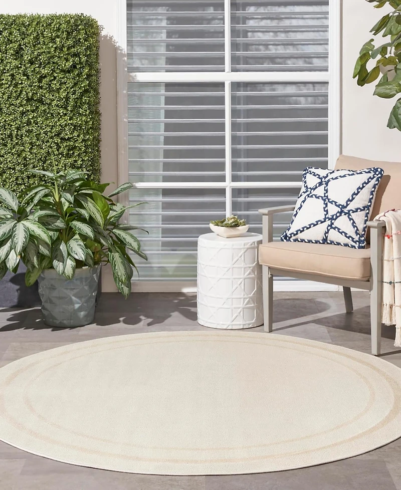 Nourison Home Nourison Essentials NRE02 8'x8' Round Outdoor Area Rug