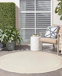 Nourison Home Nourison Essentials NRE02 8'x8' Round Outdoor Area Rug