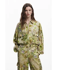 Desigual Women's Collina Strada satin cargo pants