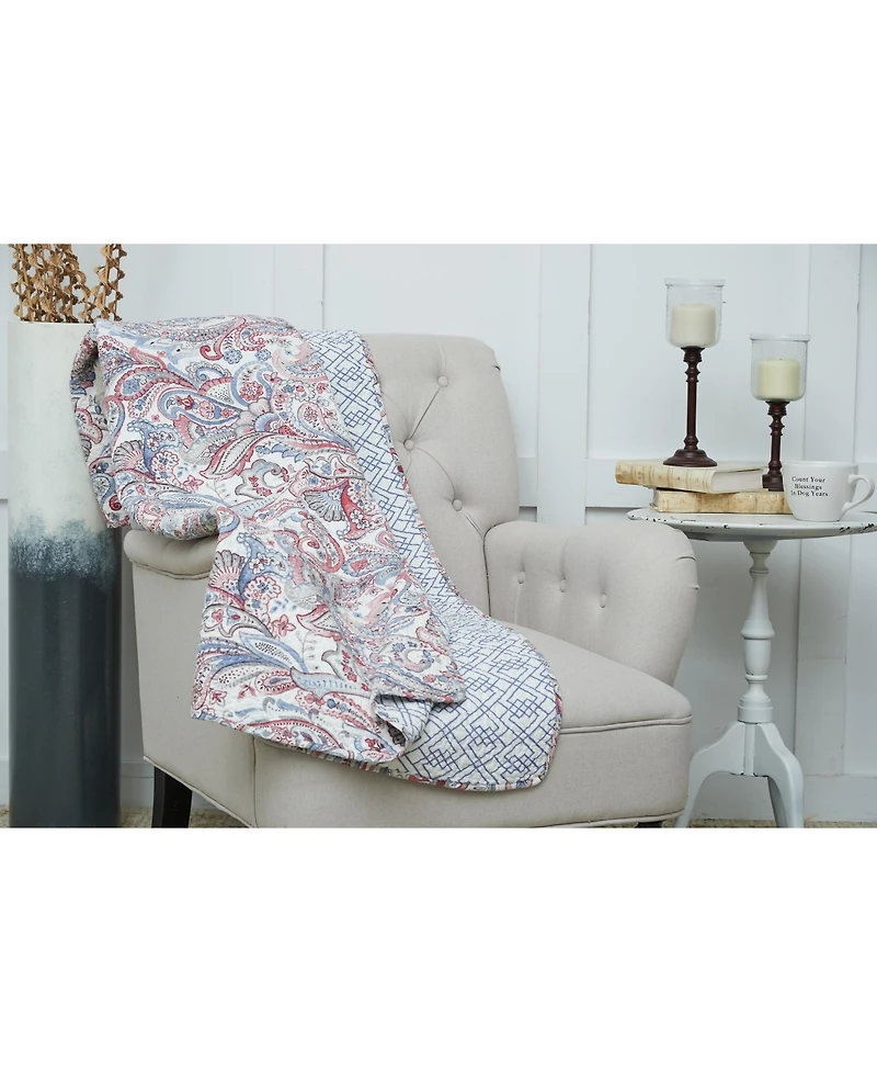 Claiborne 48" x 60" Throw Blanket with Fringe