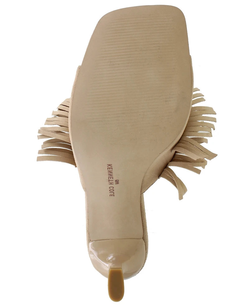 Kenneth Cole New York Women's Darby Fringe Slip On Dress Sandals