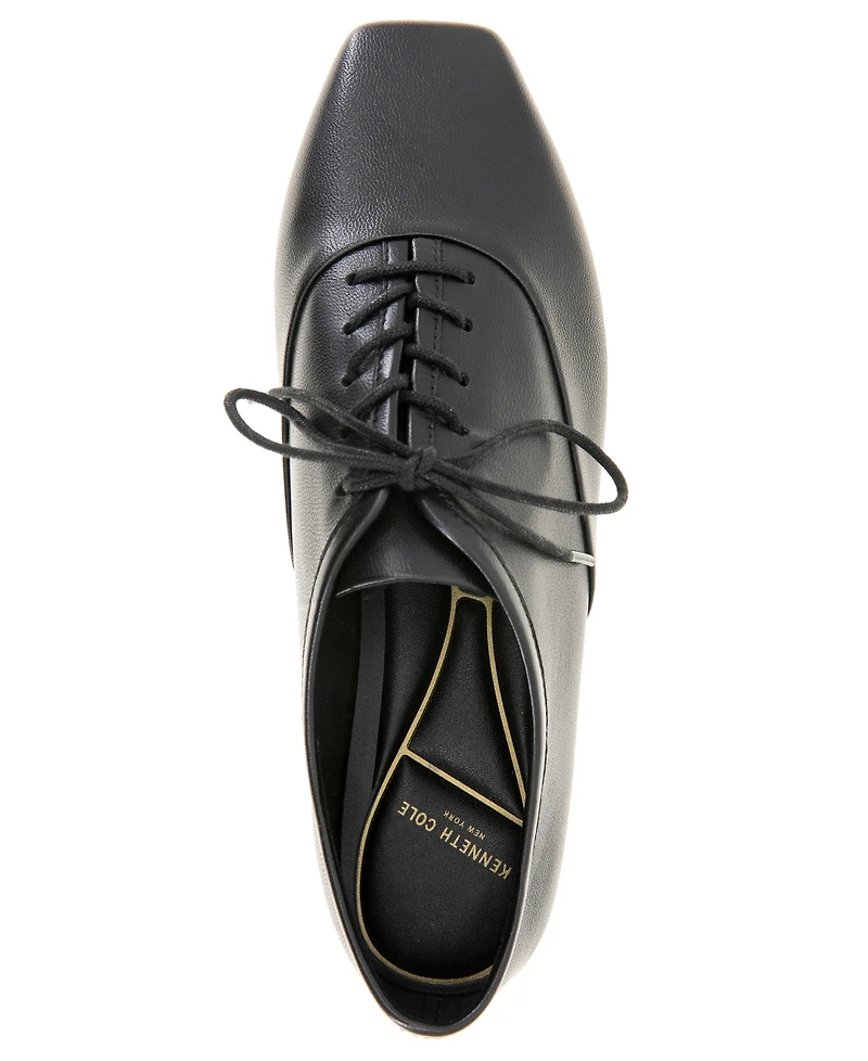 Kenneth Cole New York Women's Justice Square Toe Lace Up Flats