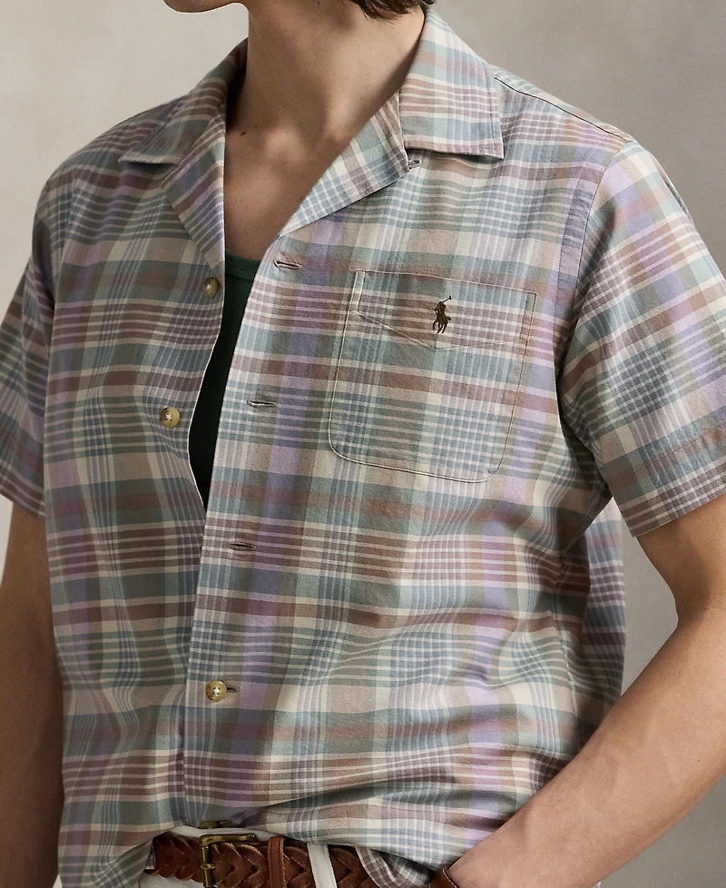 Polo Ralph Lauren Men's Classic-Fit Plaid Oxford Camp Shirt