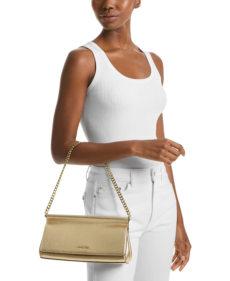 Michael Kors Carmine Small Leather East West Clutch