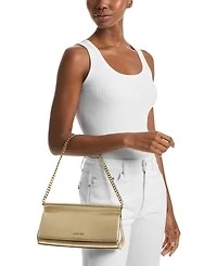 Michael Kors Carmine Small Leather East West Clutch