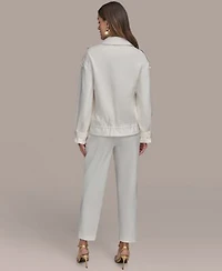 Donna Karan New York Womens Utility Jacket Slim Leg Pants