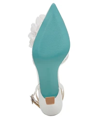 Betsey Johnson Women's Susie Flower Pointed Toe Pumps