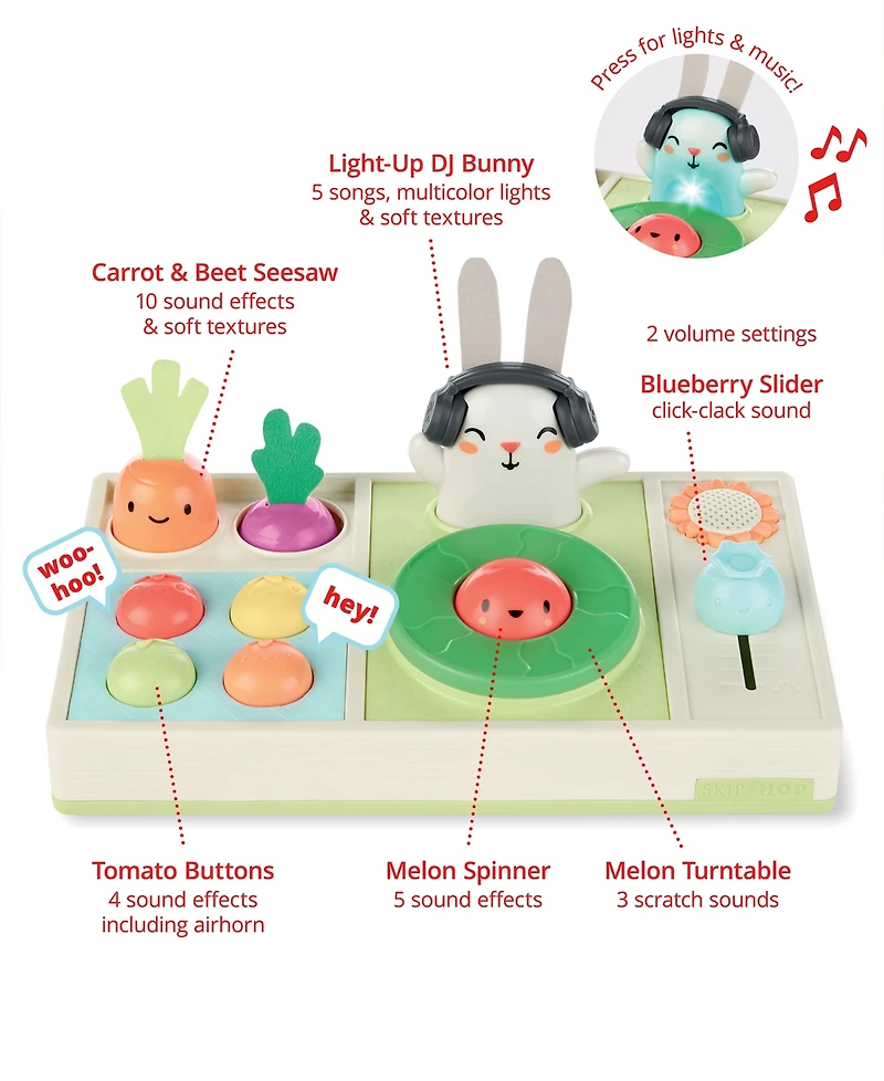 Skip Hop Farmstand Let the Beet Drop Dj Set Toy