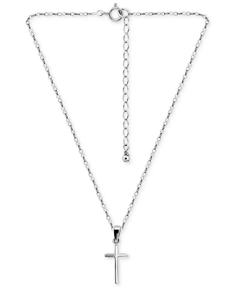 Giani Bernini Cross Pendant Necklace in 18k Gold-Plated Sterling Silver (also in Sterling Silver), 16" + 2" extender, Exclusively at Macy's