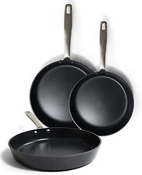 Alva Maestro 3pc Premium Ceramic Nonstick Frying Pan Set (8", 9.5", 11" Pans)