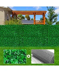 Artificial Green Fence, Strong and Durable Outdoor Fence Waterproof for Outdoor Gardens, Courtyards