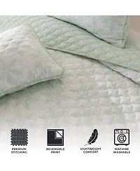 Linery & Co. Snowflake Printed Microfiber Quilt Set with Shams