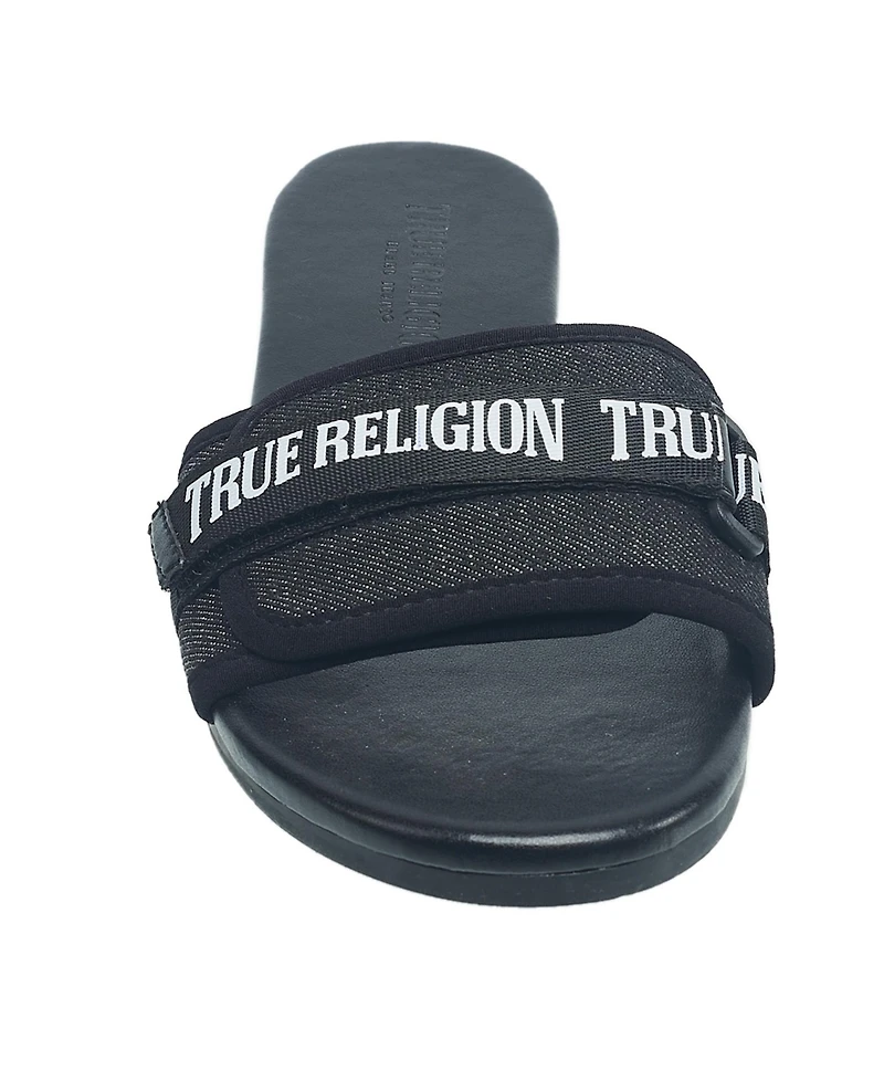 True Religion Ladies Missy Logo Adjustable Sandal
