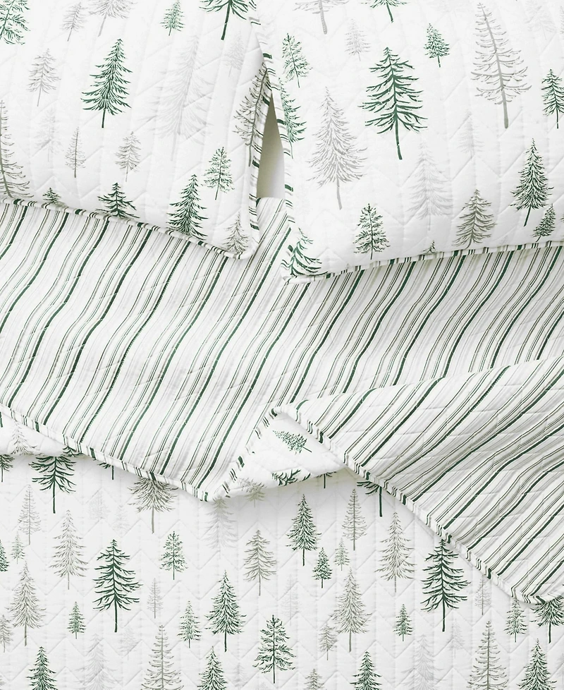 Rustic Woodland Reversible Microfiber Quilt Set with Shams