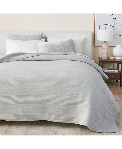 Linery & Co. Cotton Blend Jersey Knit Channel Stitch Quilt Set