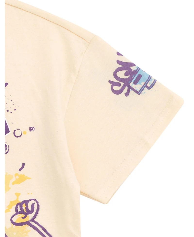 SpongeBob SquarePants Toddler Girls T-Shirt and French Terry Shorts Outfit Set