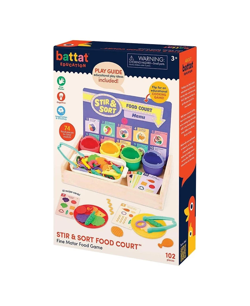 Battat Stir & Sort Food Court Fine Motor Game