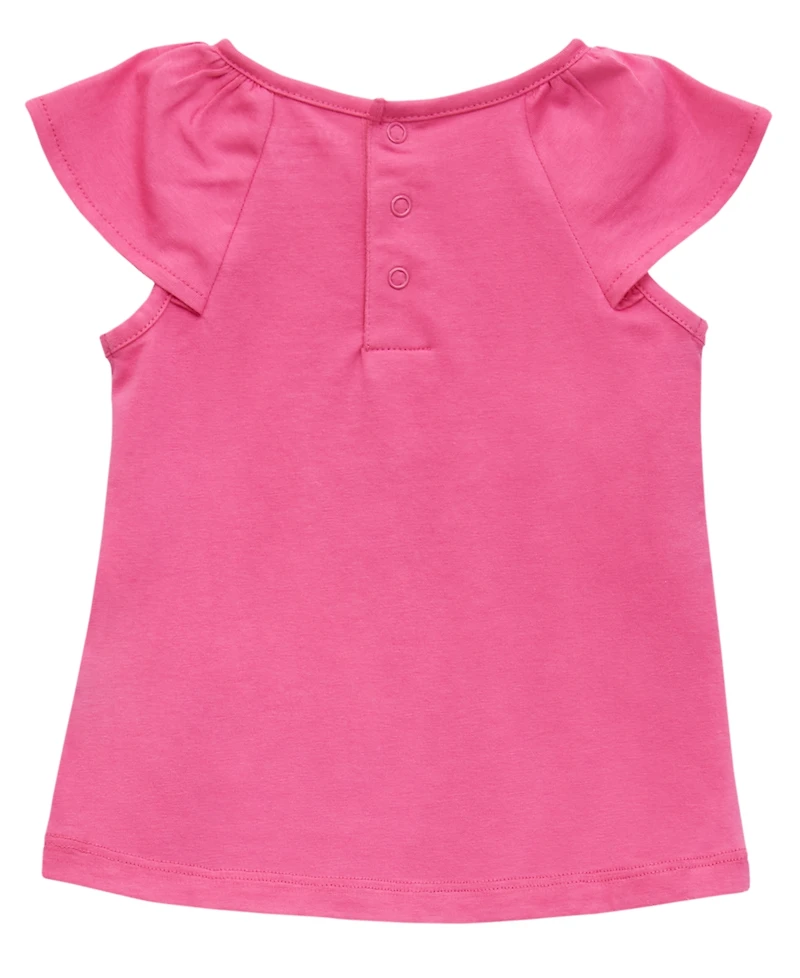 Guess Baby Girls 2-Piece Short Sleeve T-Shirt and Printed Legging Set