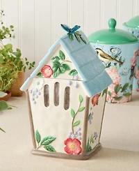 Certified International Flora Birdhouse Cookie Jar