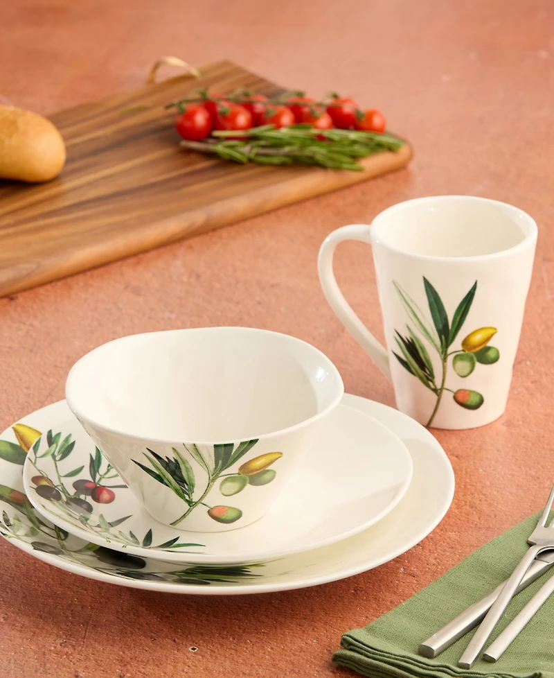 Certified International Olivia Salad Plates, Set of 4, Service for 4