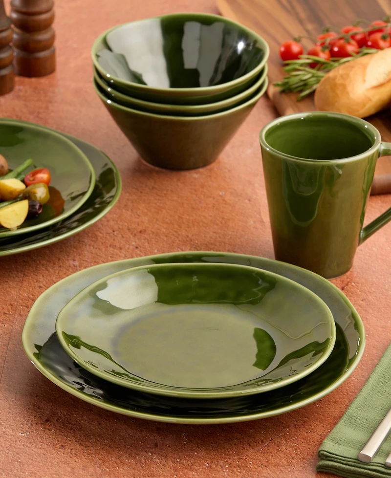 Certified International Verde Salad Plates, Set of 4, Service for 4