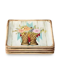 Certified International Rosewood Salad Plates, Set of 4, Service for 4