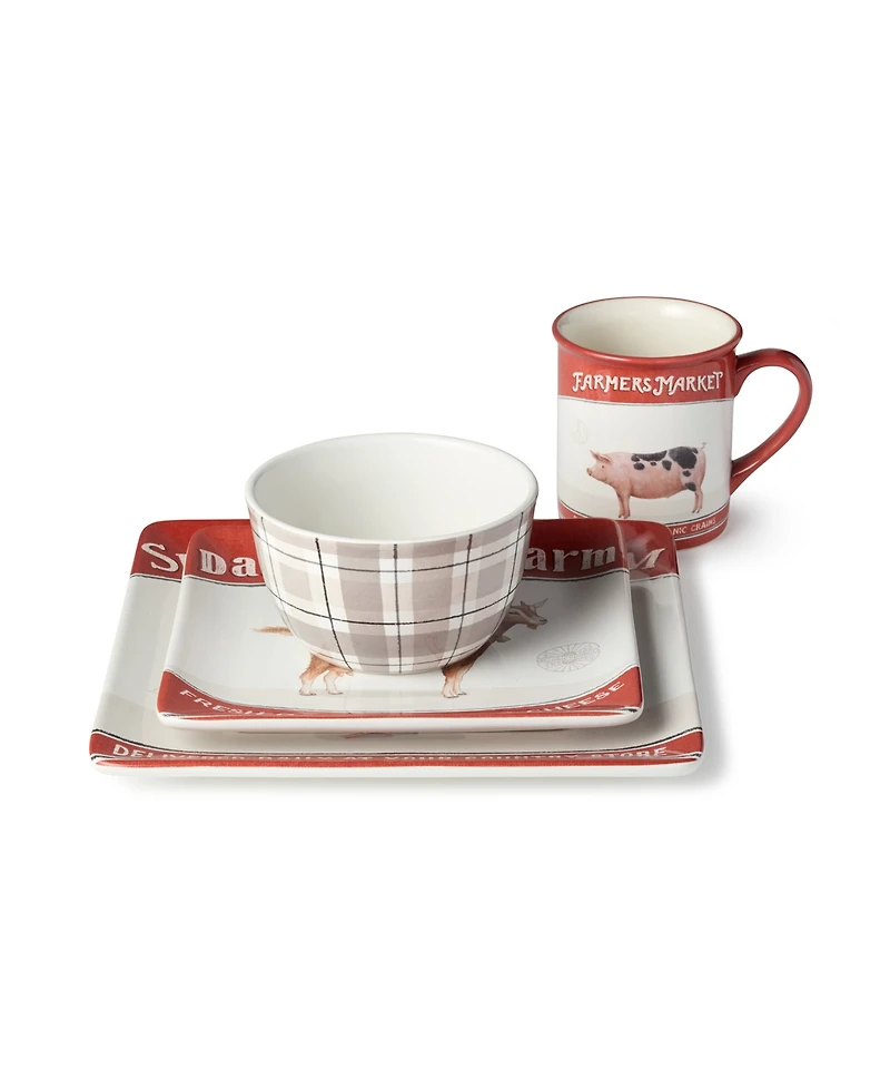 Certified International Vintage Farm 16-Pc. Dinnerware Set, Service for 4