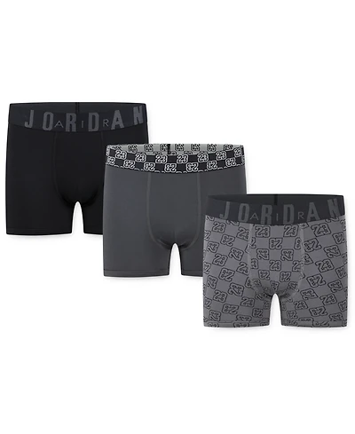 Jordan Big Boys 23 Monogram Boxer Briefs, 3 Pack