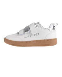 Bebe Little Girls Low Top with Multi Metallic Sneakers
