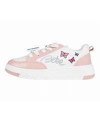 Bebe Little Girls Court with Decorative Screen Print Sneakers