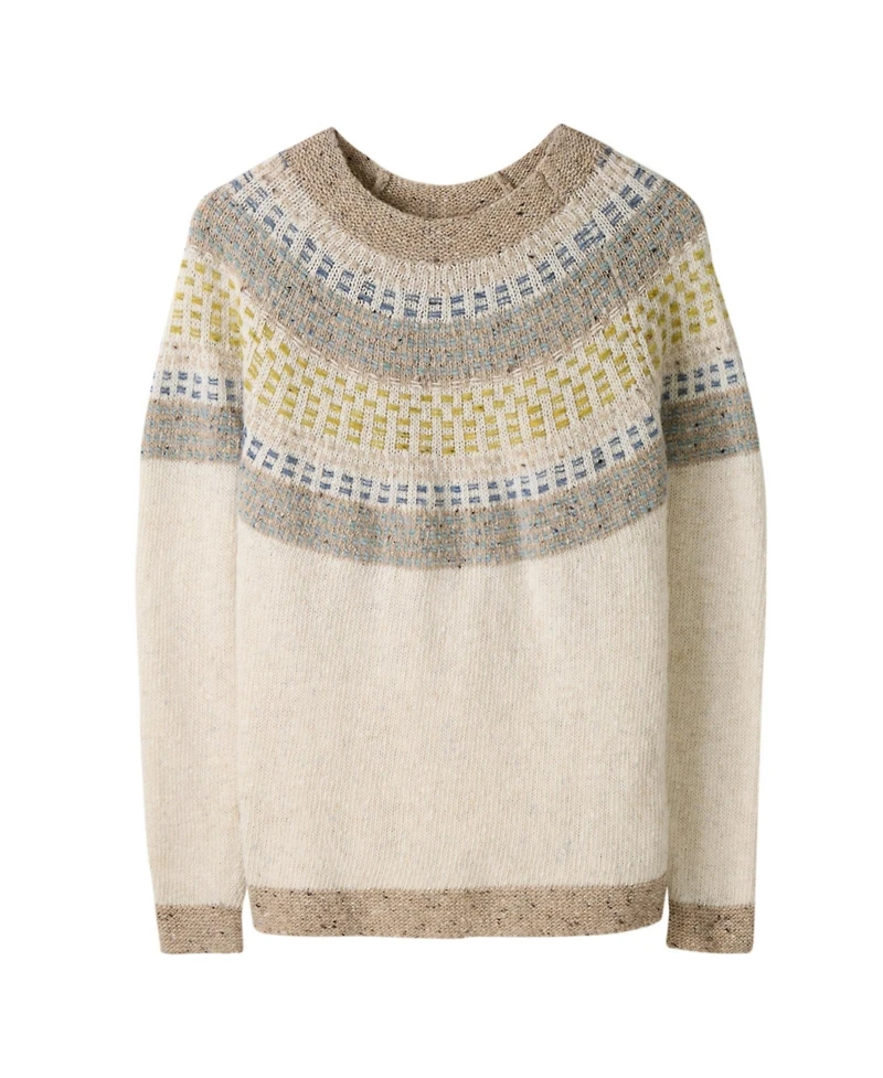 Celtic & Co. Women's Float Stitch Yoke Donegal Sweater