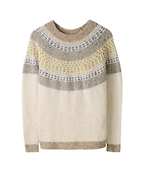 Celtic & Co. Women's Float Stitch Yoke Donegal Sweater