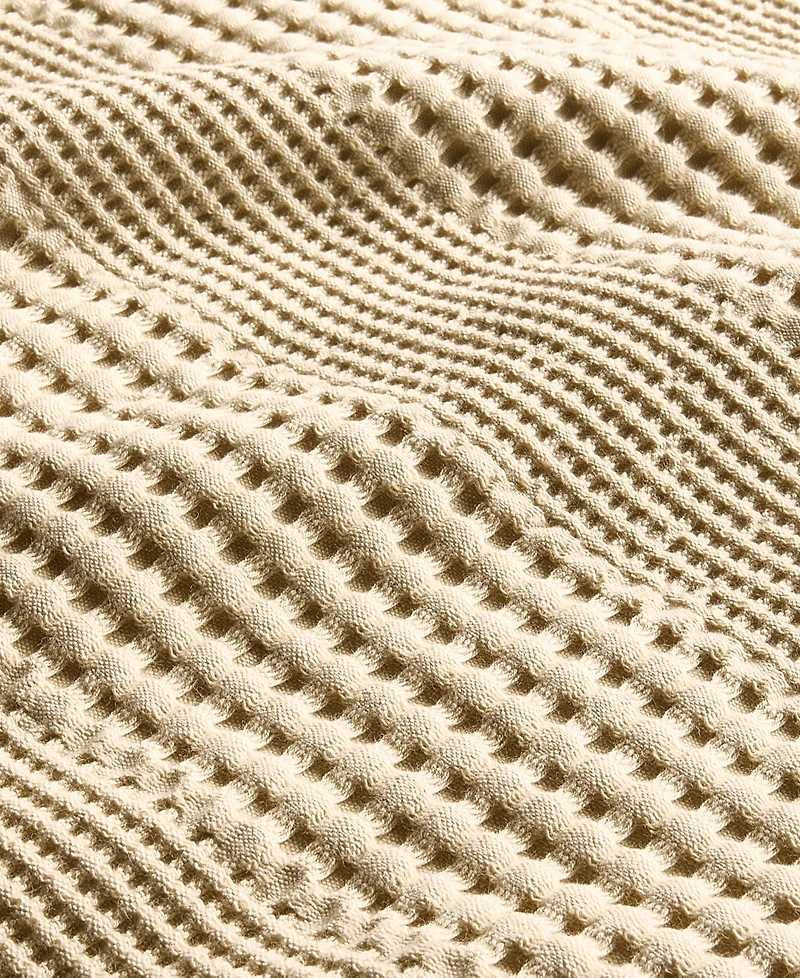 Oake Cotton Waffle Blanket, Full/Queen, Exclusively at Macy's