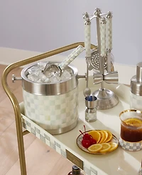 Mackenzie-Childs Sterling Check 3260 Ice Bucket