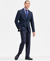 Ted by Baker Men's Modern-Fit Blue Boucle Sport Coat