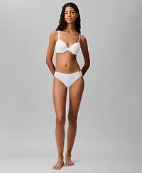 Calvin Klein Women's Invisibles Microfiber Stretch Thong Underwear D3428