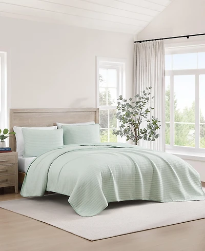 Tommy Hilfiger Ithaca Stripe Cotton Reversible -Pc. Quilt Set