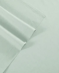 Tommy Hilfiger Solid 144-Thread Count Cotton Chambray Washed -Pc. Sheet Set