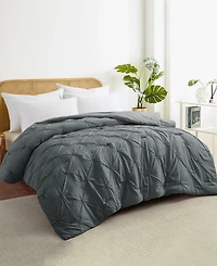 Unikome All Season Pintuck Down Alternative Comforter