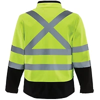 RefrigiWear Men's Hi Vis Softshell Jacket - High Visibility, Warm, Flexible Workwear