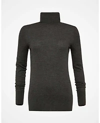 Celtic & Co. Women's Merino Roll Neck Fitted Sweater
