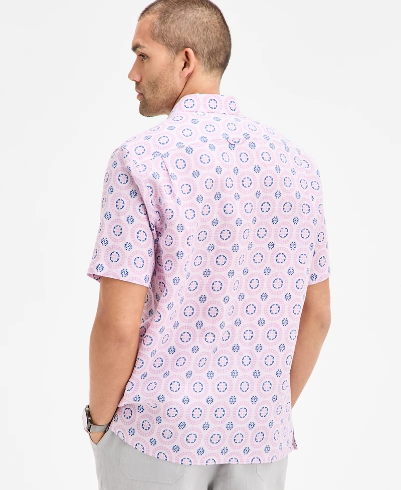 Club Room Men's Marks Medallion Shirt, Exclusively at Macy's