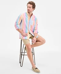 Club Room Men's Stripe Oxford Shirt, Exclusively at Macy's